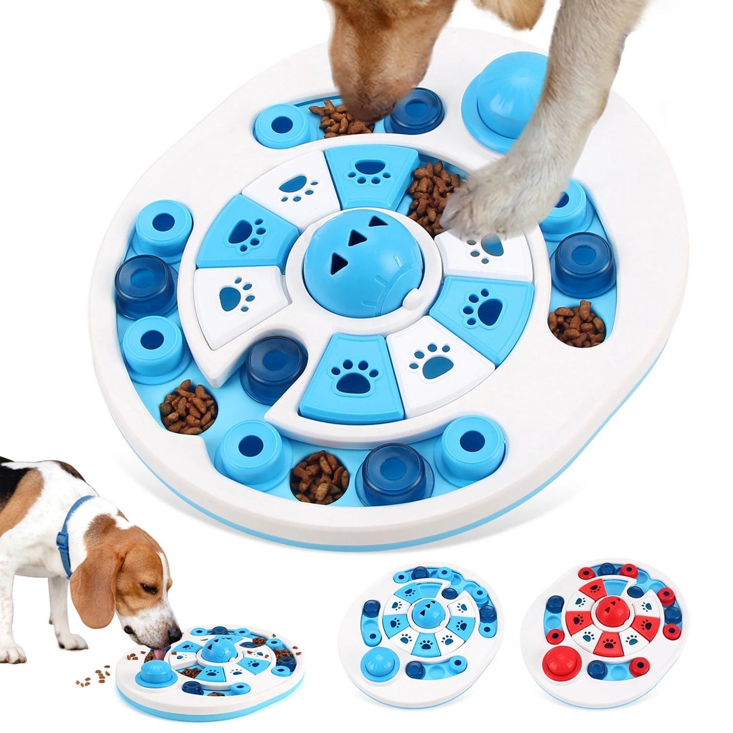 Dog Puzzle Toy with Bells & Food Dispenser