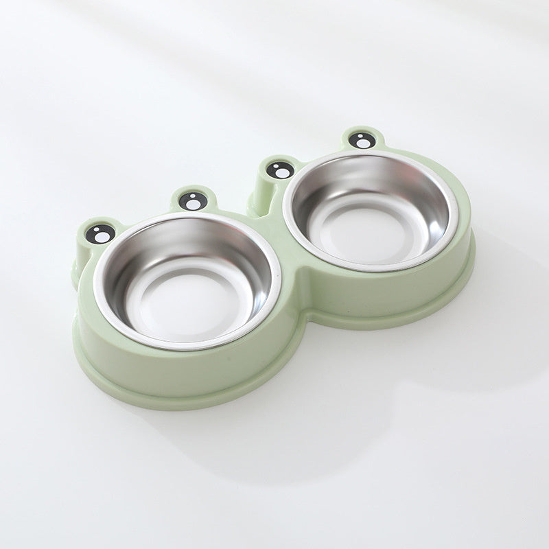 Stainless Steel Pet Double Bowl
