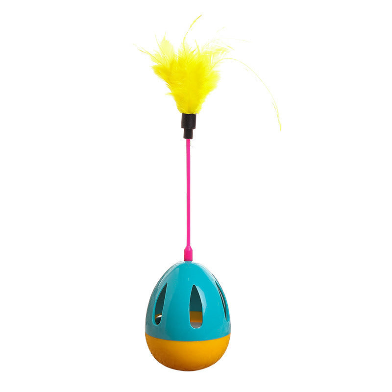 Feather Funny Tumbler Pet Toy