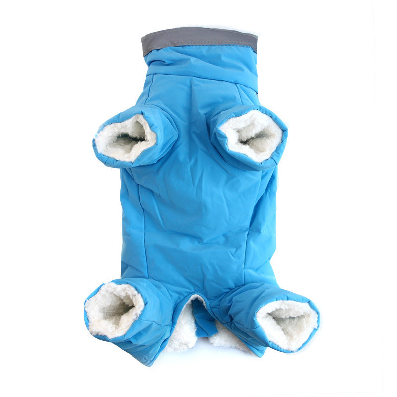 Velvet Plush Reflective Dog Coat