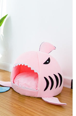 Shark Pet Bed for Small Dogs & Cats