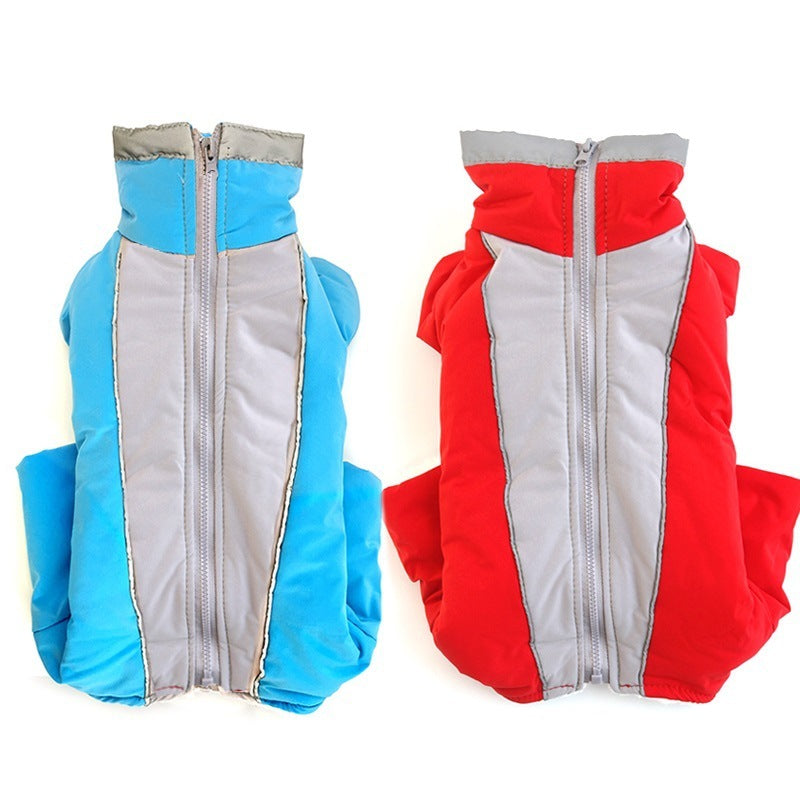 Velvet Plush Reflective Dog Coat