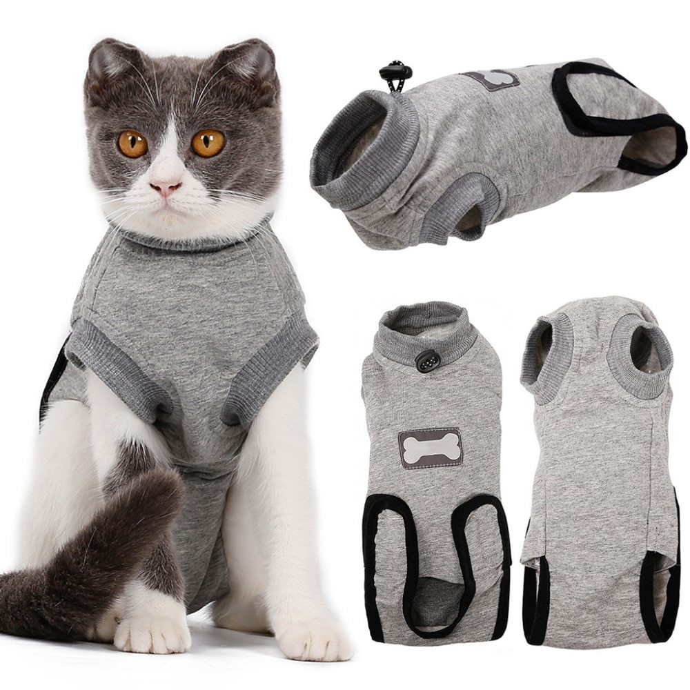 Pet Cat Recovery Suit