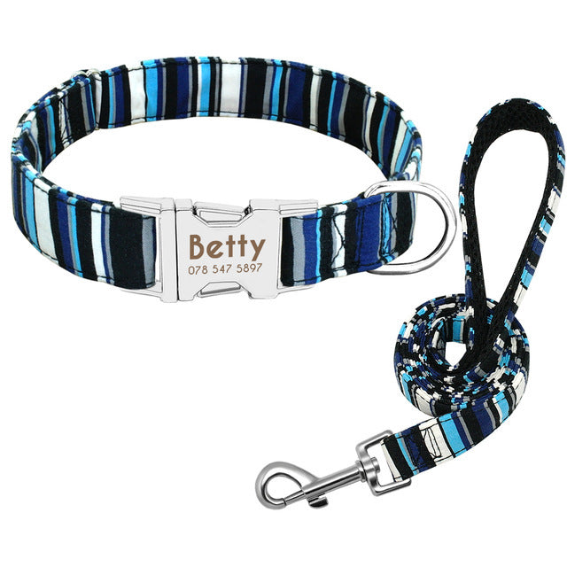 Custom Pet Collar with Tag & Bell
