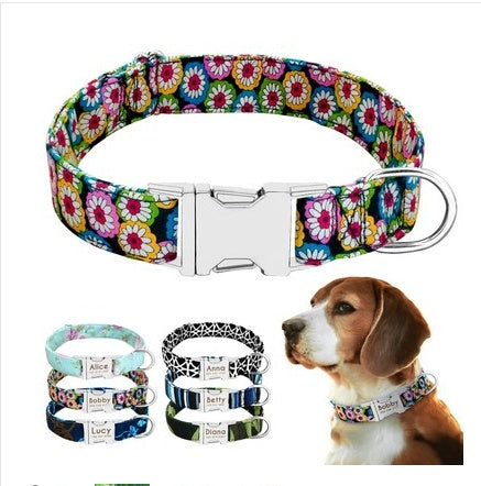 Custom Pet Collar with Tag & Bell