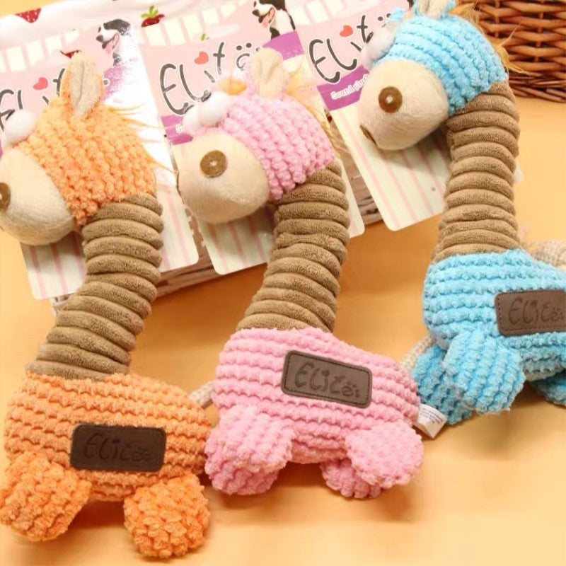Plush Giraffe Pet Toy