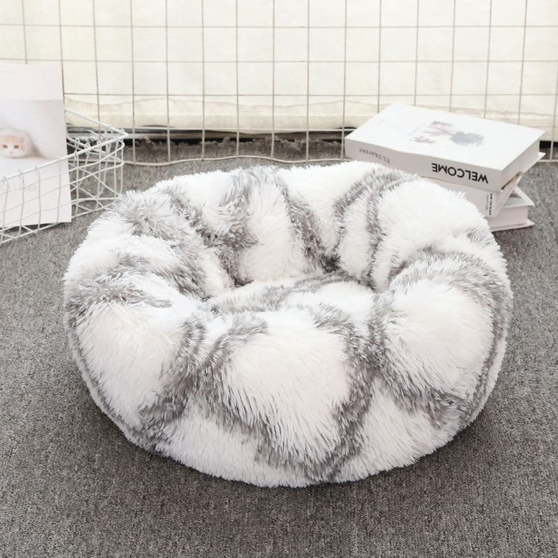 Plush Round Pet Bed