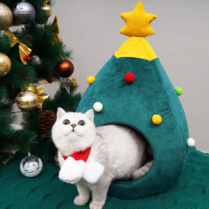 Christmas Tree Pet Bed