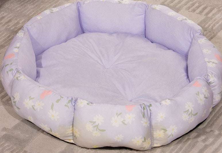 Octagonal Fleece Pet Bed