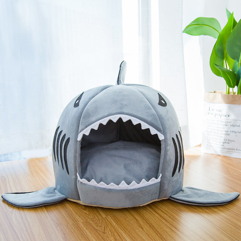 Shark Pet Bed for Small Dogs & Cats