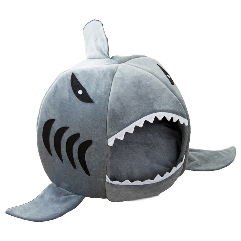 Shark Pet Bed for Small Dogs & Cats