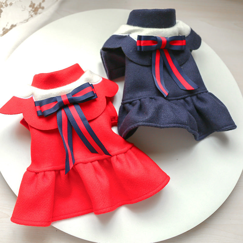 Pet Woolen British Style Costume