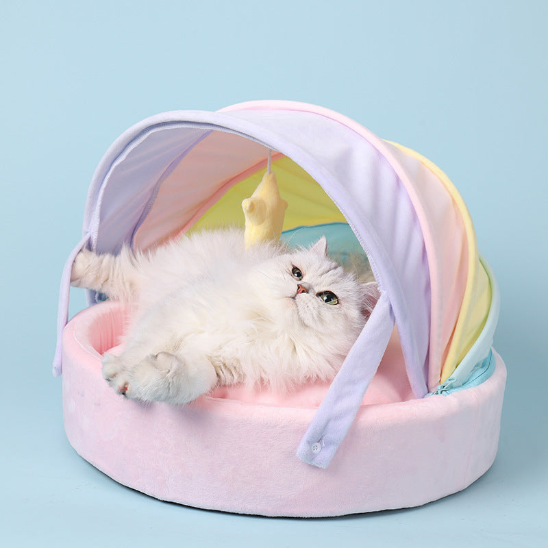 Rainbow Cat Bed