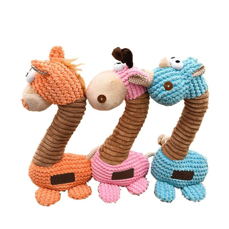Plush Giraffe Pet Toy