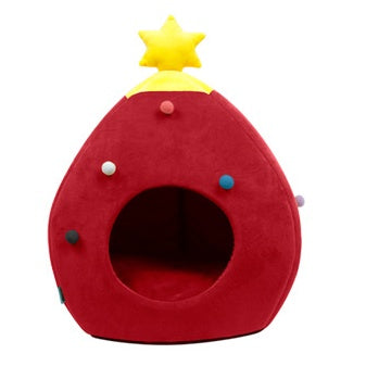 Christmas Tree Pet Bed