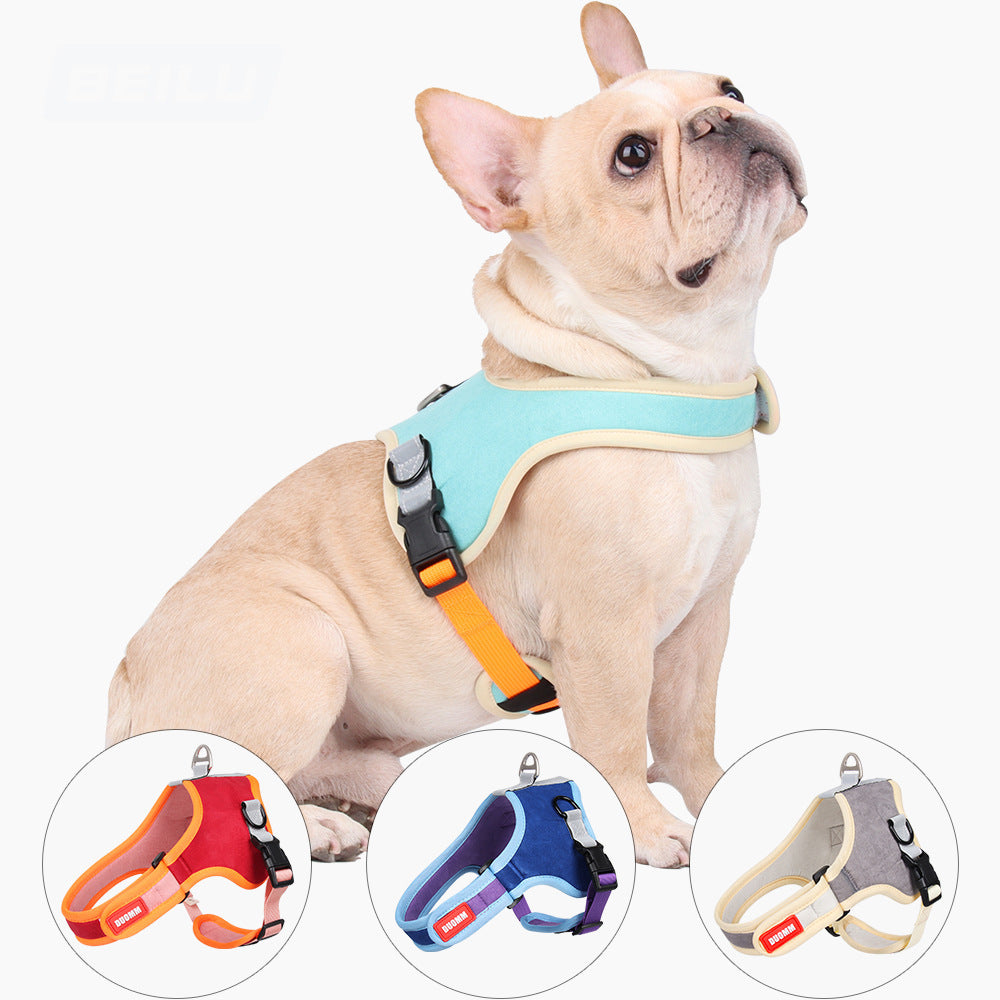 Suede Reflective Pet Harness