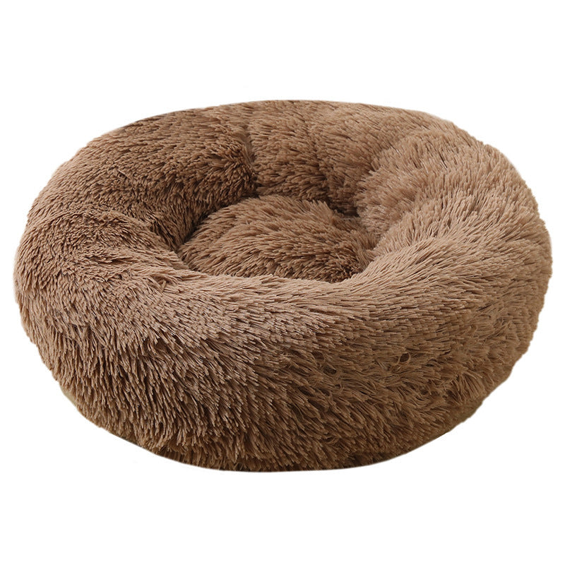Cathouse Plush Round Dog & Cat Bed