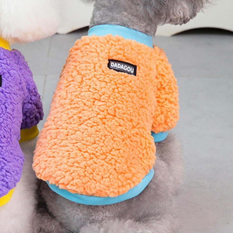 Candy-Colored Plush Pet Coat