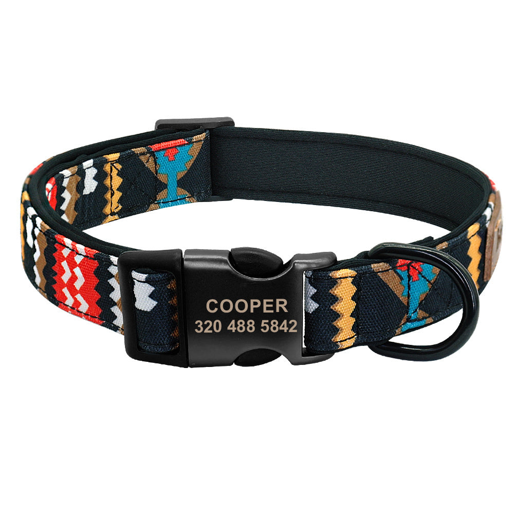 Engraved No-Tag Dog Collar