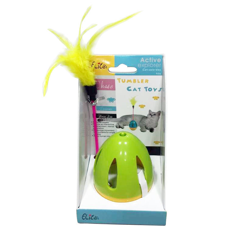 Feather Funny Tumbler Pet Toy