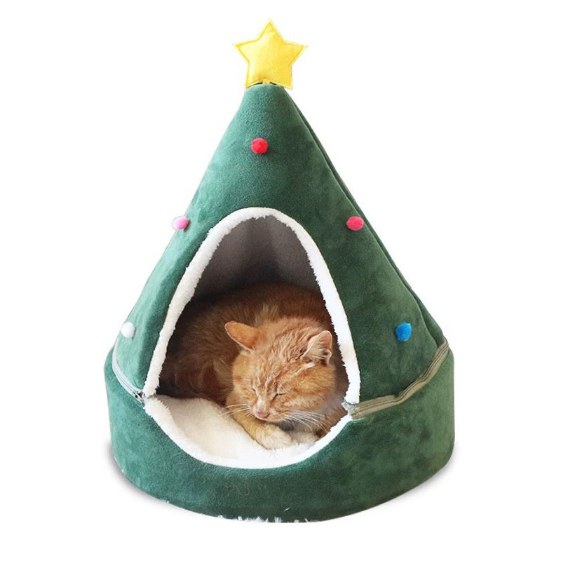 Christmas Tree Pet Bed