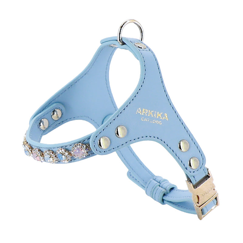 Rhinestone Dog Harness & Leash