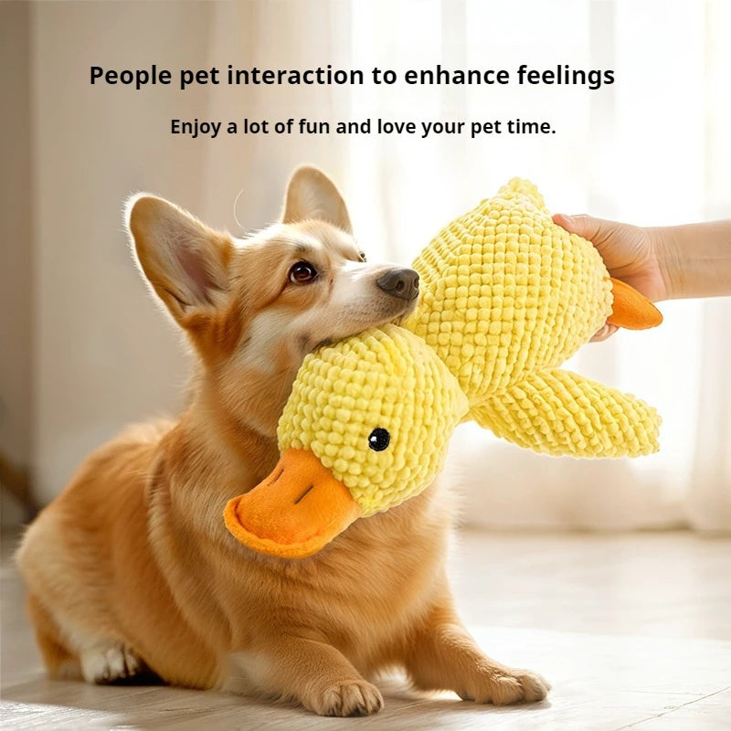 Calming Squeaky Duck Chew Toy