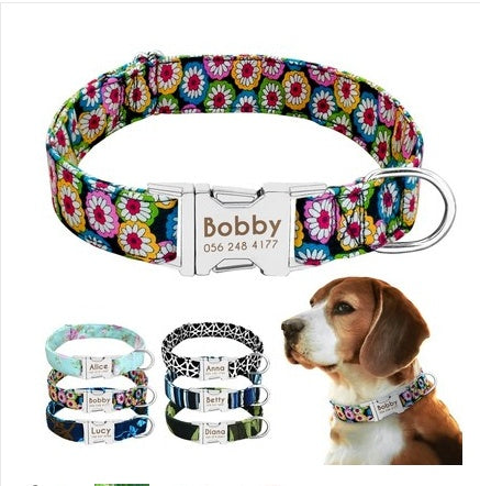 Custom Pet Collar with Tag & Bell