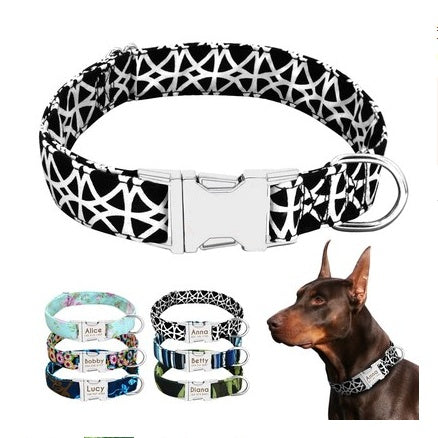 Custom Pet Collar with Tag & Bell