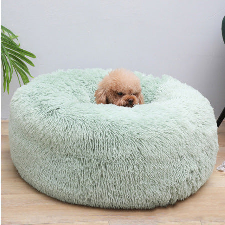 Plush Round Pet Bed