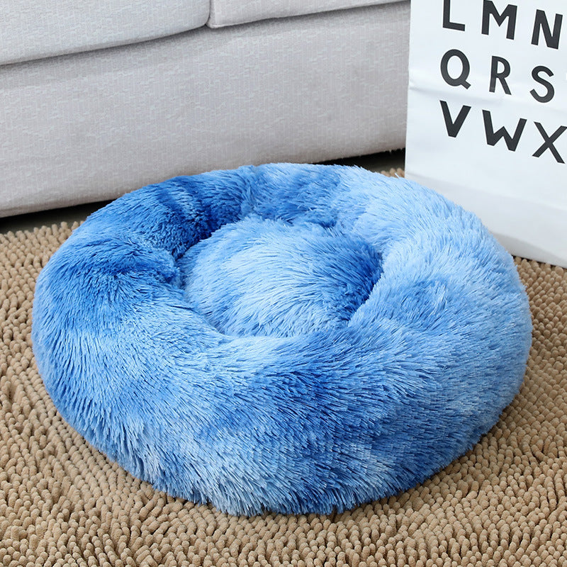 Plush Round Pet Bed