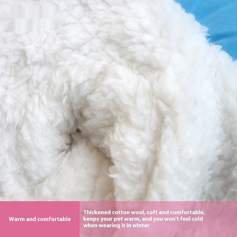 Velvet Plush Reflective Dog Coat