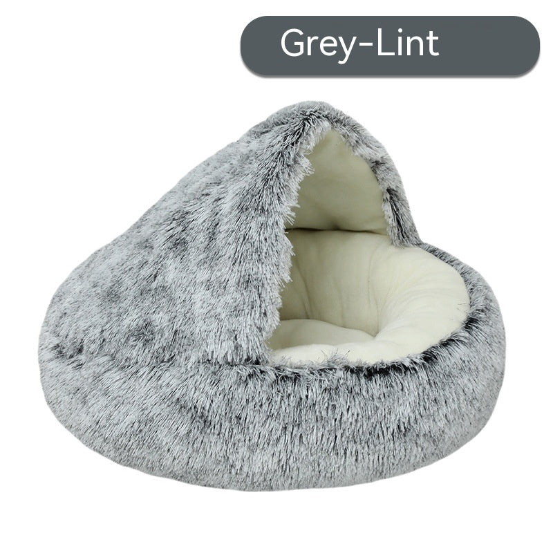 Semi-Enclosed Pet Bed
