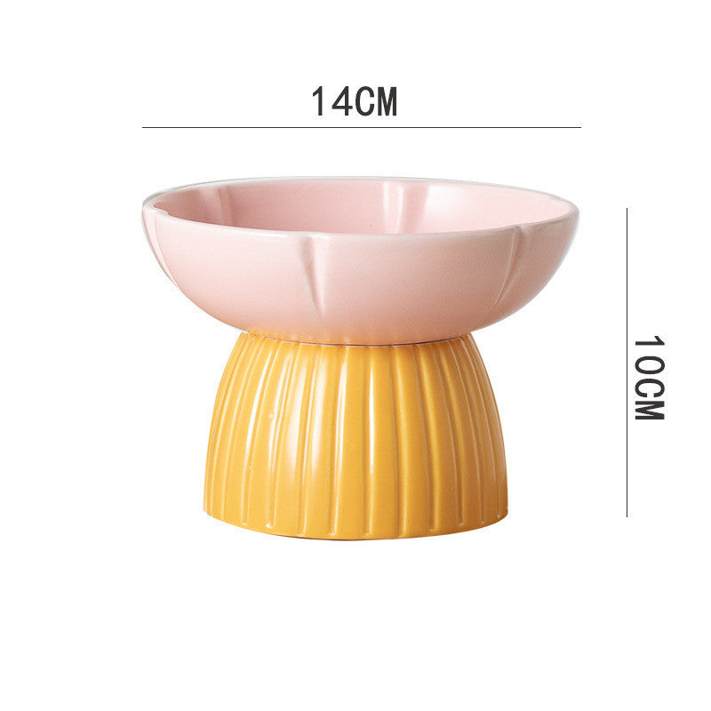 Pet Macaron Ceramic Bowl