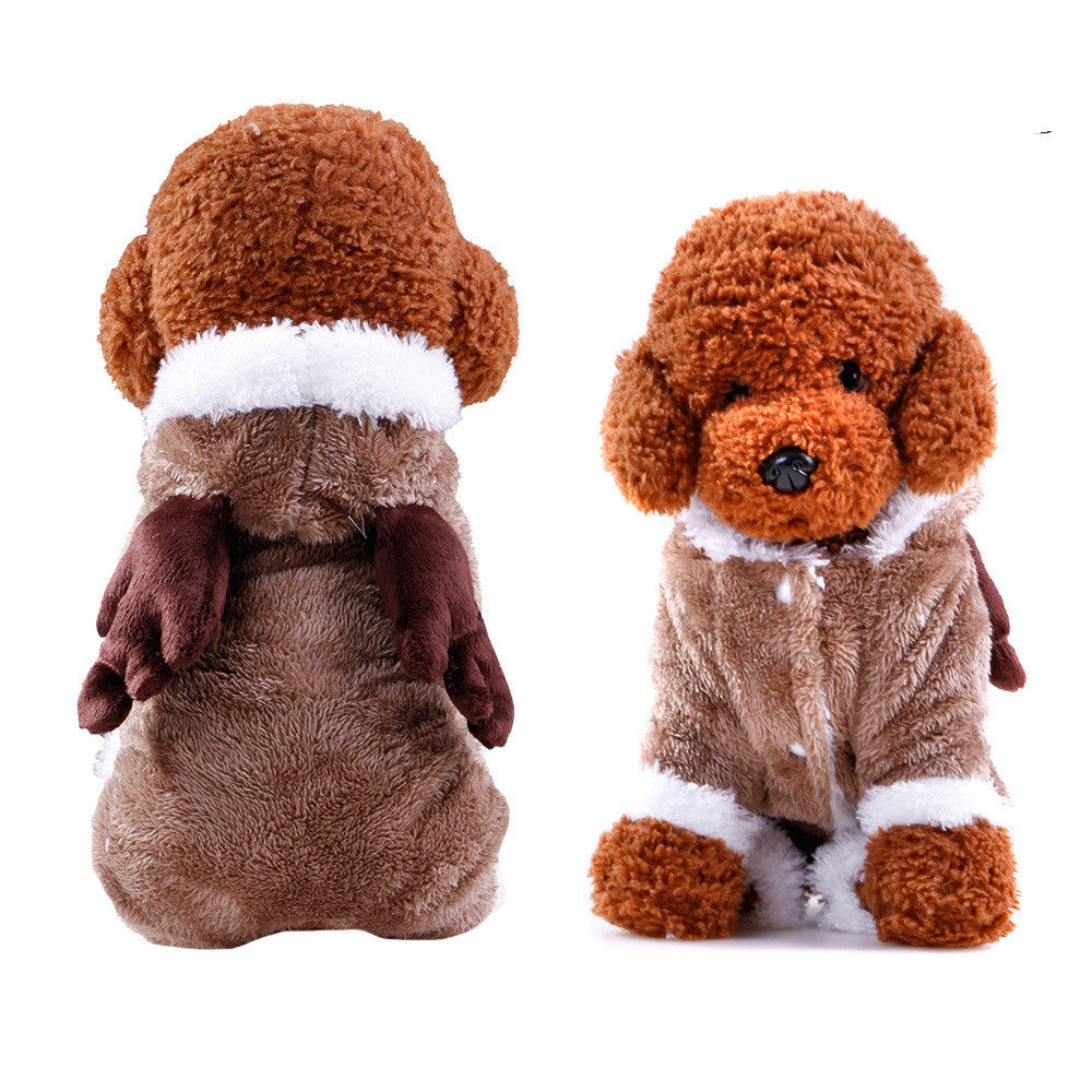 Cartoon Elk Dog Clothes