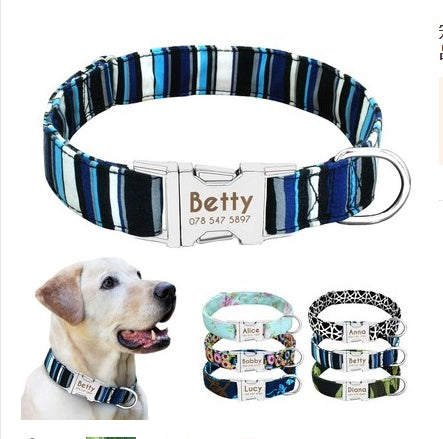 Custom Pet Collar with Tag & Bell