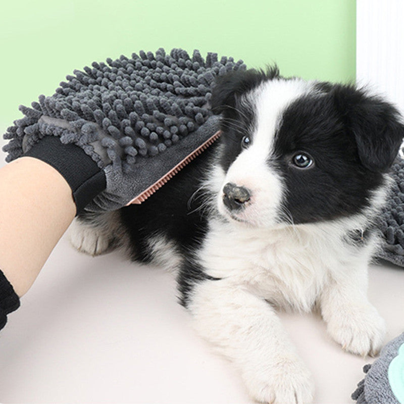 2-in-1 Pet Grooming Brush Glove