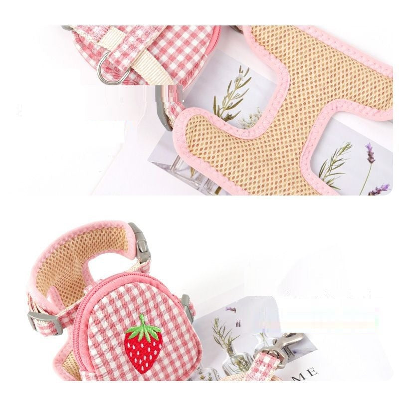 Plaid Dog Vest Harness