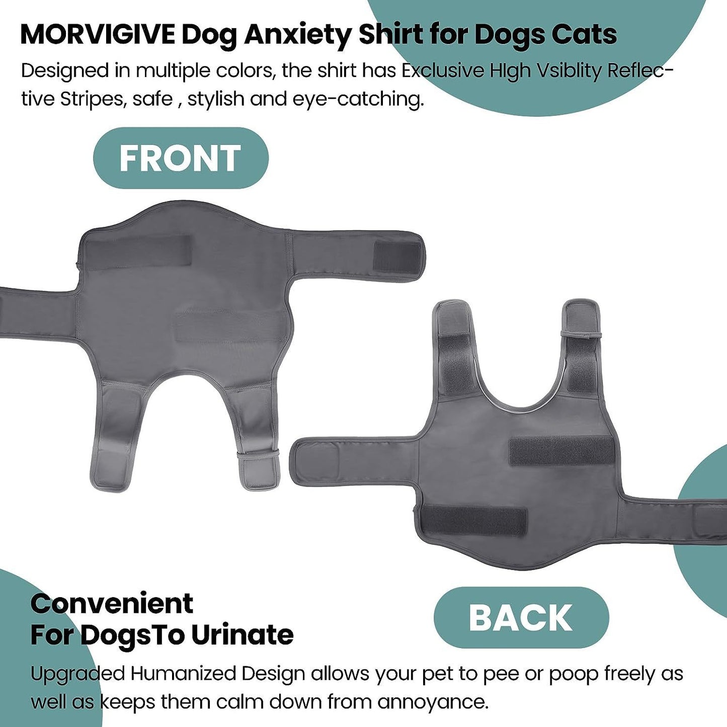 Dog Anxiety Relief Vest with Shock Protection