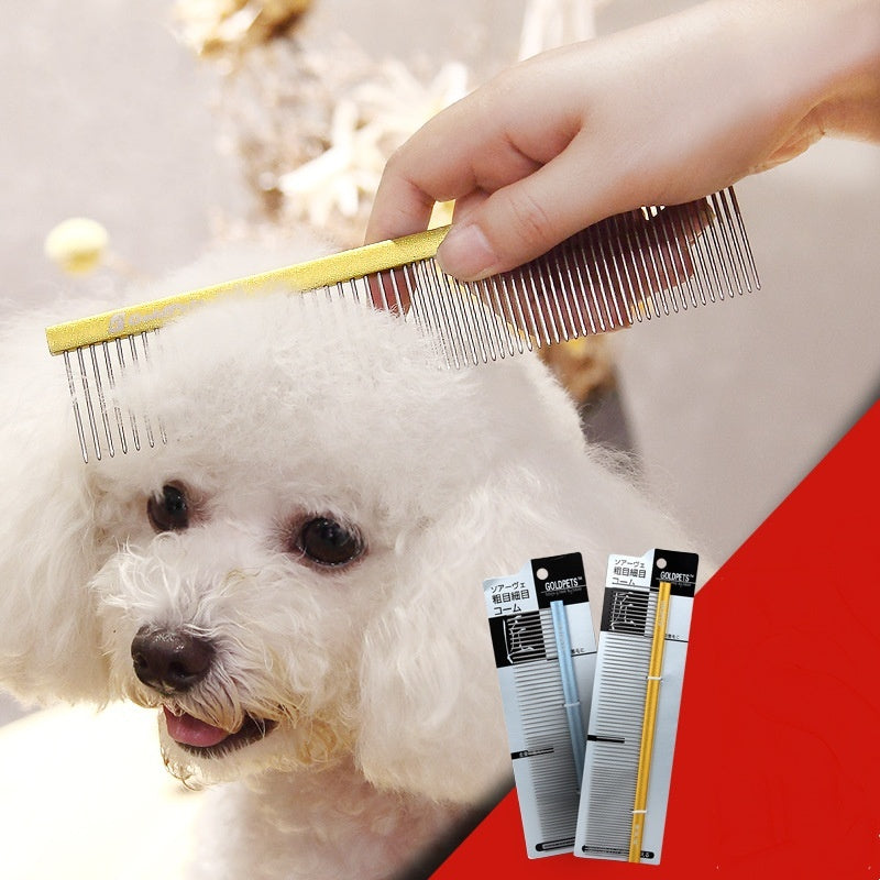 Colorful Stainless Steel Pet Grooming Comb