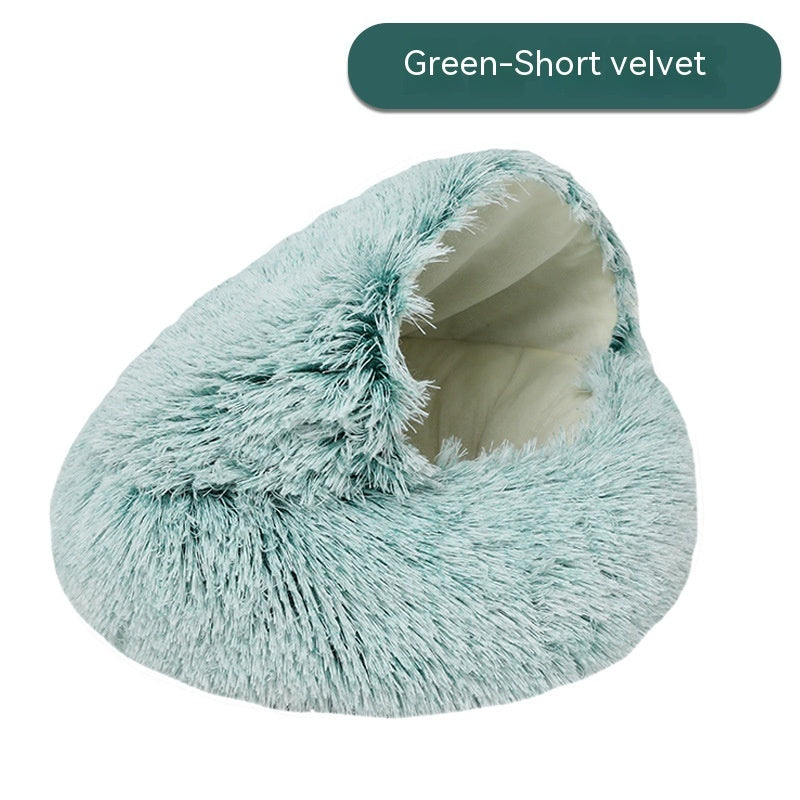 Semi-Enclosed Pet Bed