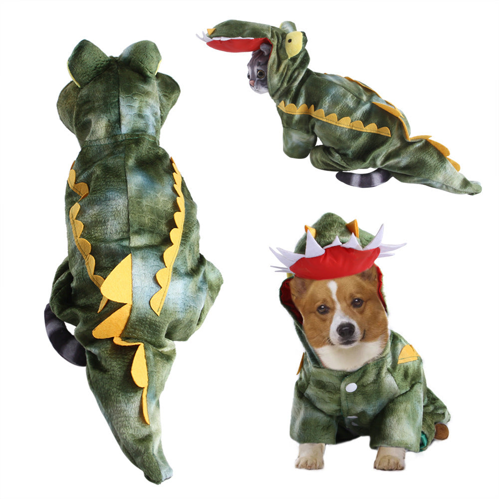 Cartoon Elk Dog Clothes
