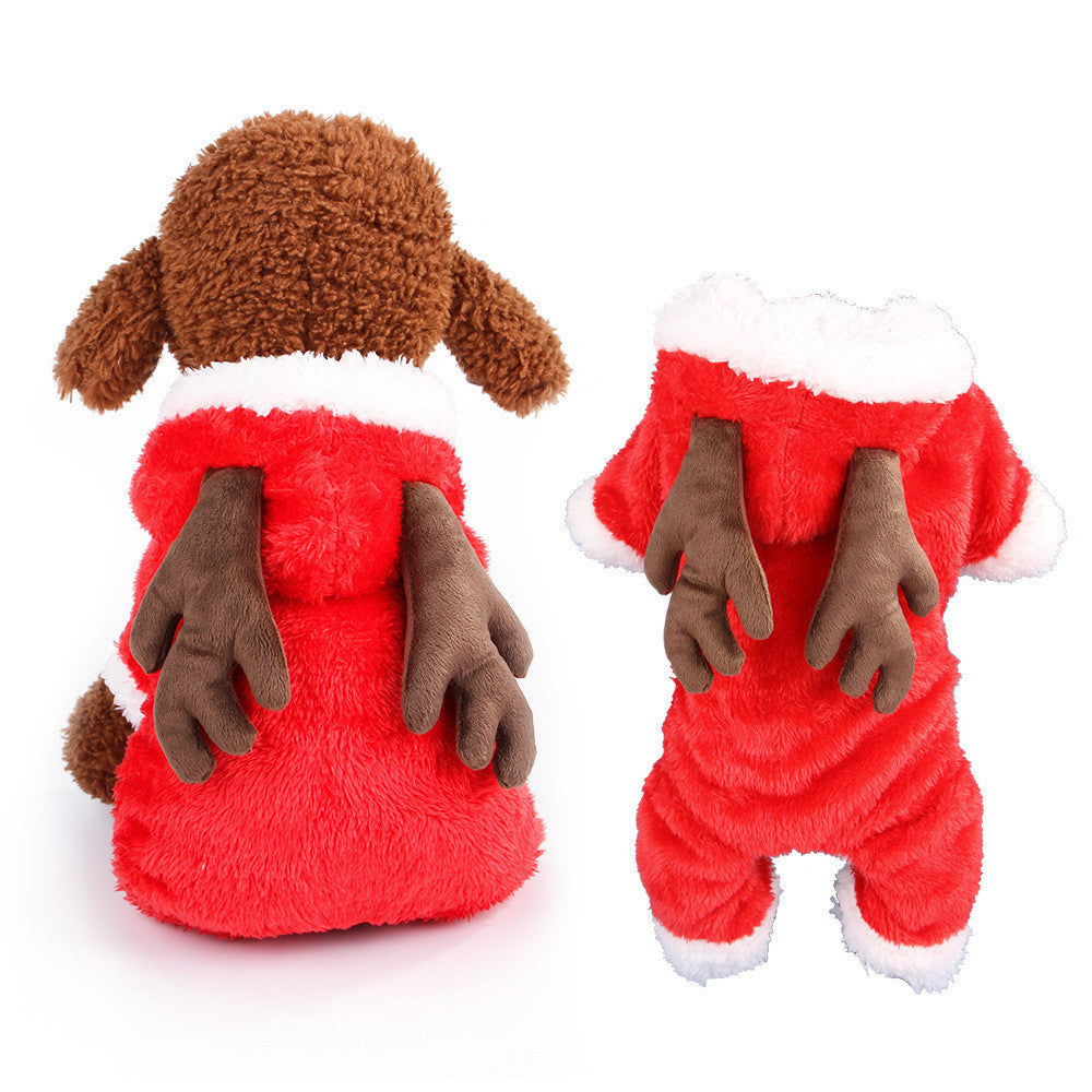 Cartoon Elk Dog Clothes