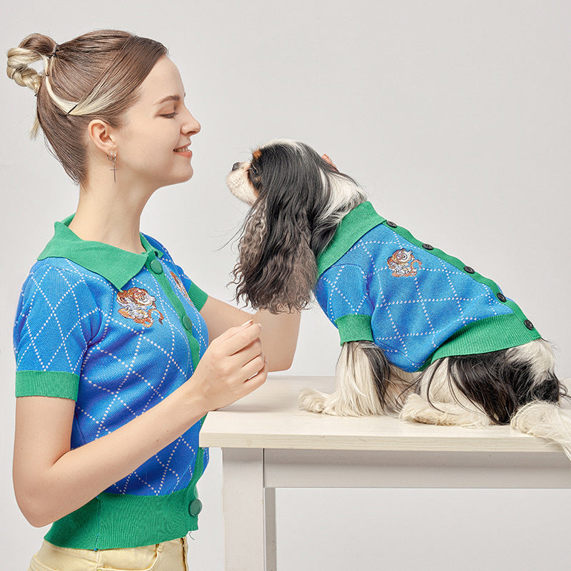 Blue Tiger Dog Sweater