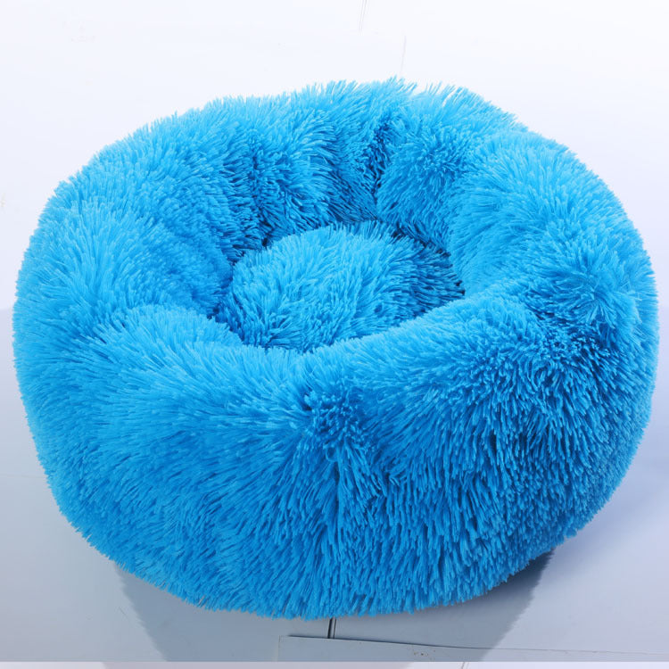 Plush Round Pet Bed