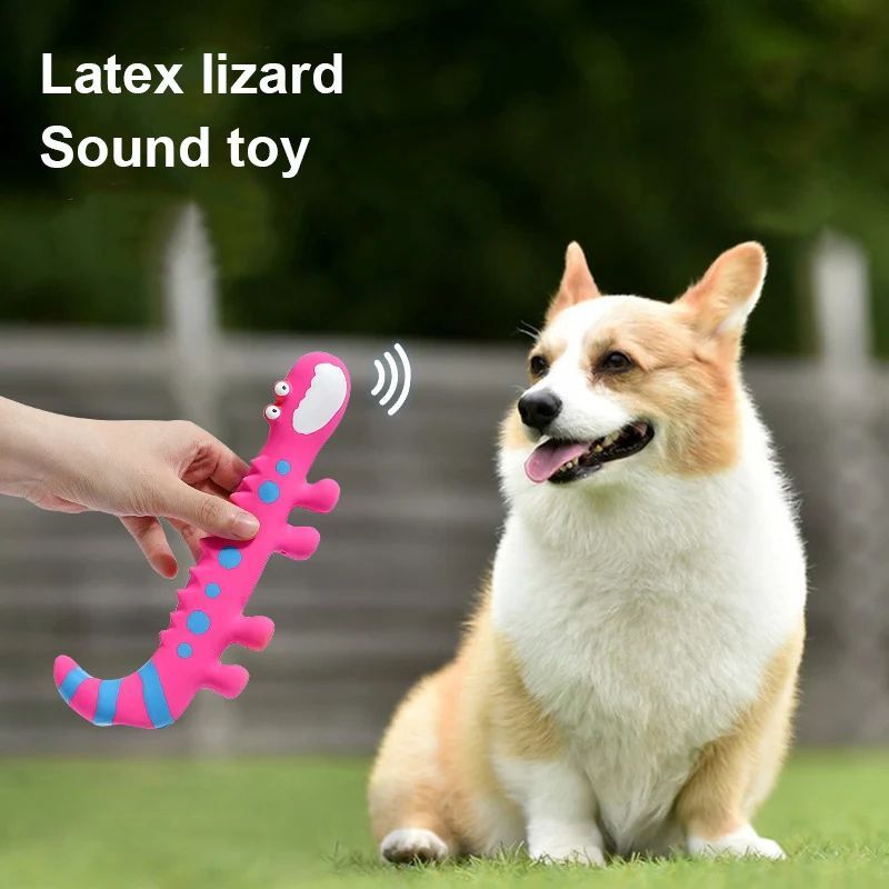 Latex Lizard Squeaky Dog Toy