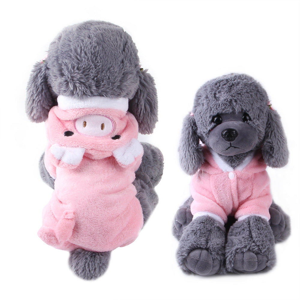 Cartoon Elk Dog Clothes