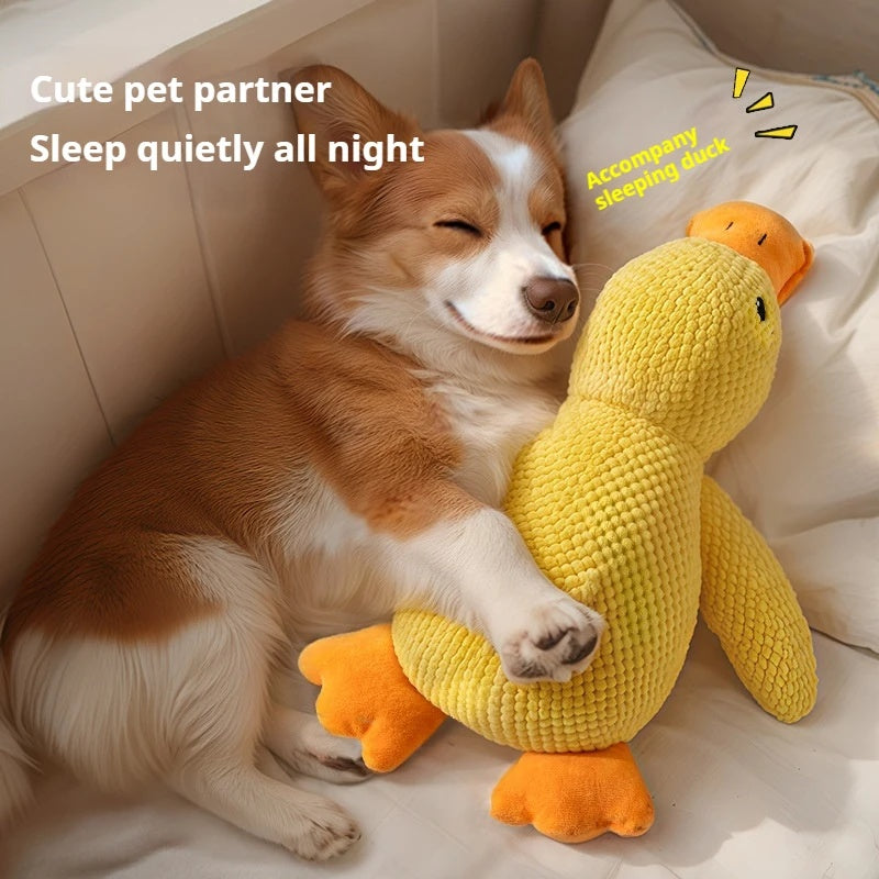 Calming Squeaky Duck Chew Toy