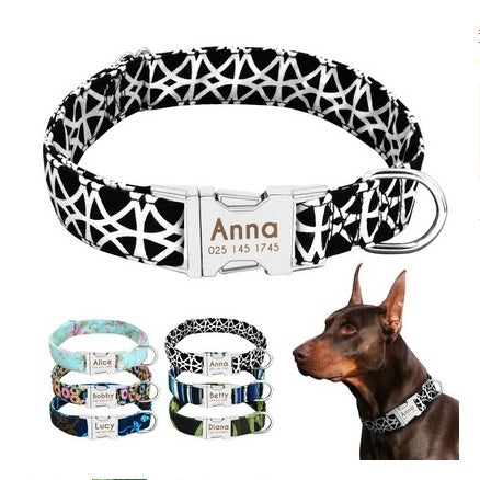 Custom Pet Collar with Tag & Bell