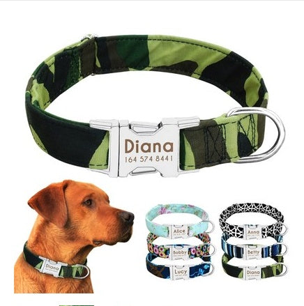 Custom Pet Collar with Tag & Bell